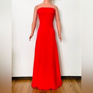 Long Red A-Line Dress for My Size Barbie Doll 36". Stretchy polyester. New